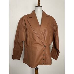Together Vintage Jacket Leather Double Breast